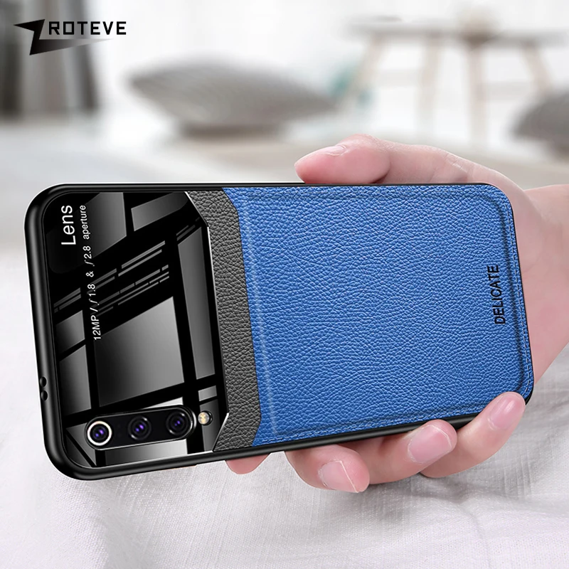 Zroteve Case For Xiaomi Mi 8 9 10 Pro Leather Plexiglass Cover Lite SE Back Xiomi | Мобильные телефоны и аксессуары
