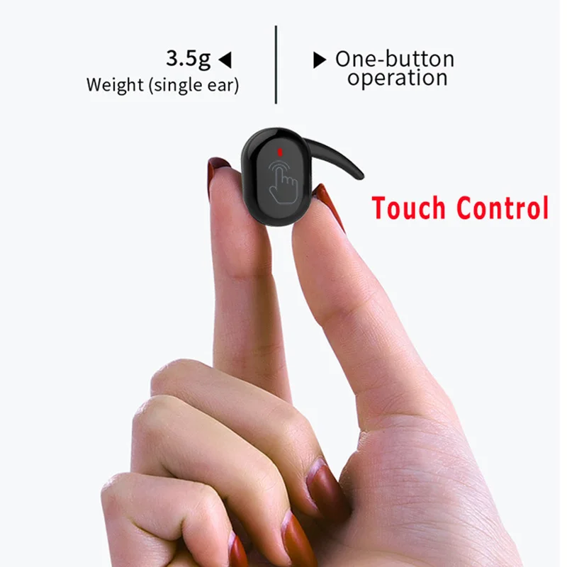 TWS Bluetooth 5 0 Earphones Wireless Touches Control Stereo In ear Earbuds Noise Cancelling Headset PUO88