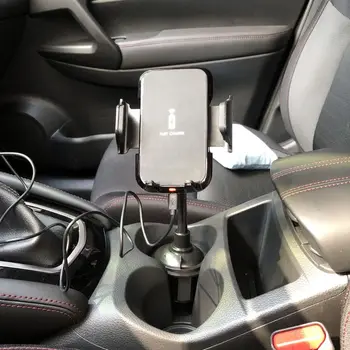 

Wireless Car Charger Stand 360 Degree Fast Wireless Charging Cup Phone Holder Mount for iPhone 11 Samsung Huawei Xiaomi Mobile P