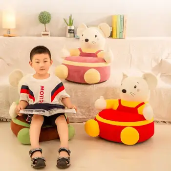 

0-3Y Infant Plush Bean Bag Seats Skin Elaborate Manufacture Prolonged Durable Baby Kids Cartoon Mouse Shaped Chair Cover