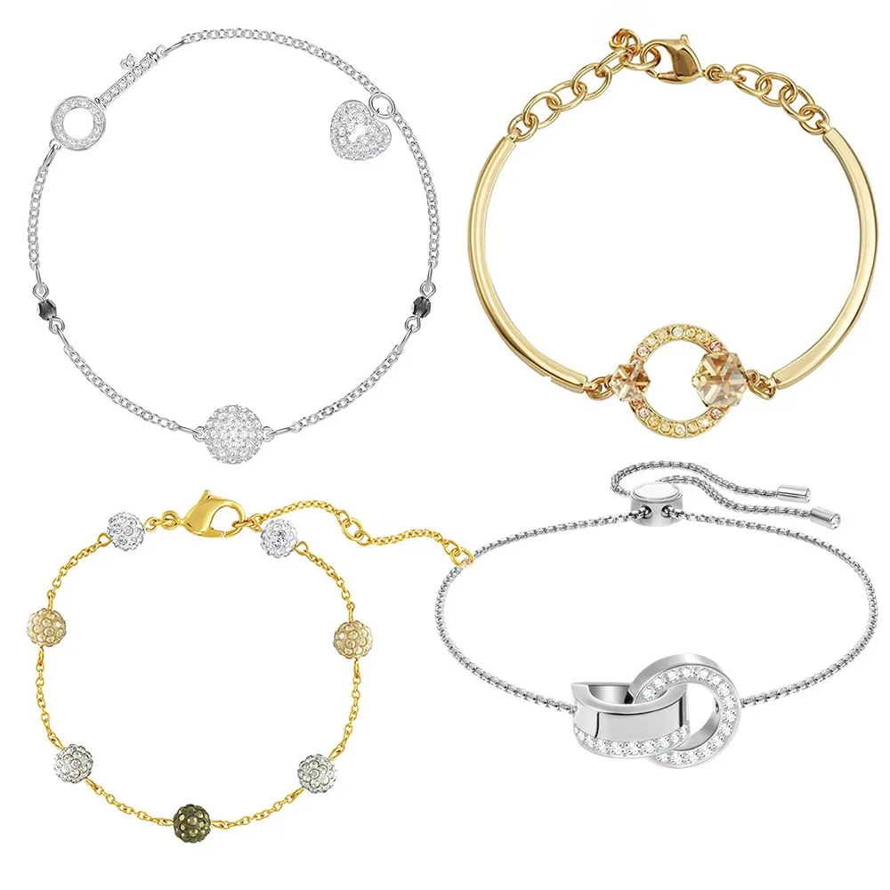 MULIER SWA Изысканный Цвет Браслет Модные Роскошные ювелирные изделия. Романтический женский браслет с кристаллами лучший подарок на праздник