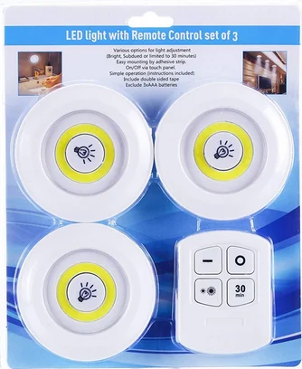 

Dimmable LED Lights Under Cabinet with Remote Control Operated LED Closets Lights for Wardrobe bedroom Bathroom lighting