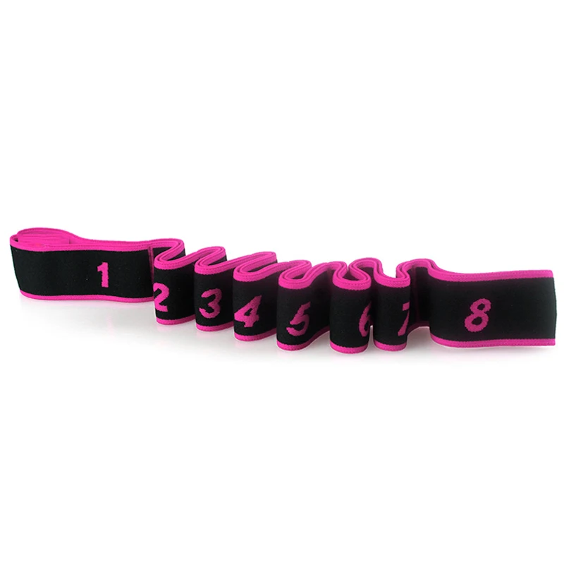 Hot pink Латинские Эспандеры для девочек и взрослых, балетные растягивающиеся эластичные ленты, пояс для фитнеса, руки, ноги, ремни для упражнений - Цвет: Hot pink