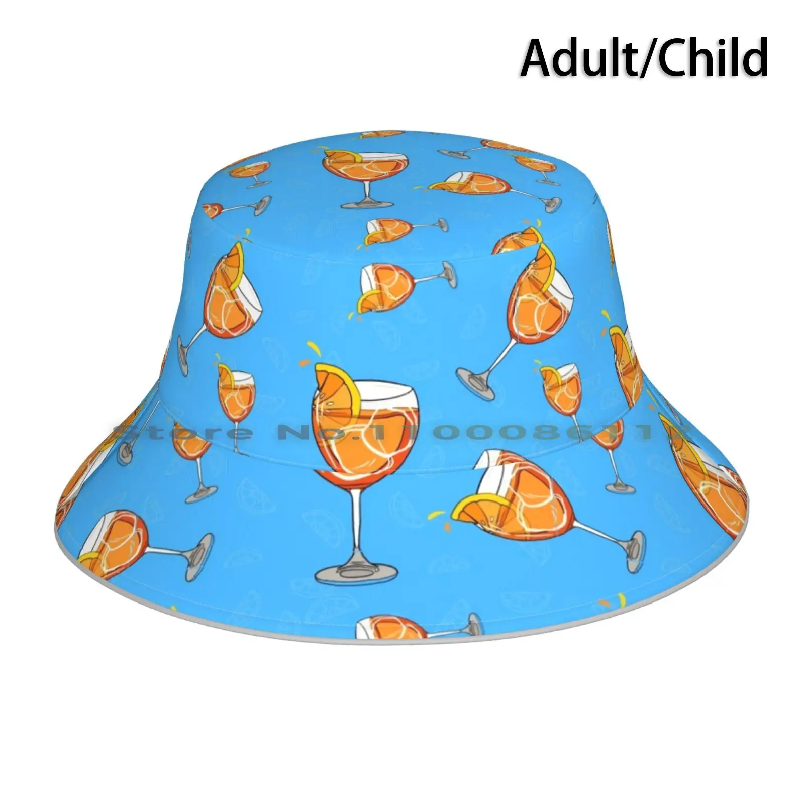 Cappello A Secchiello Tempo Sppredcappello Da Sole Sppredsummer Orange Cocktail Drink Bicchiere Da Vino Fruttato Ghiaccio Freddo Europa Italia Lillet 