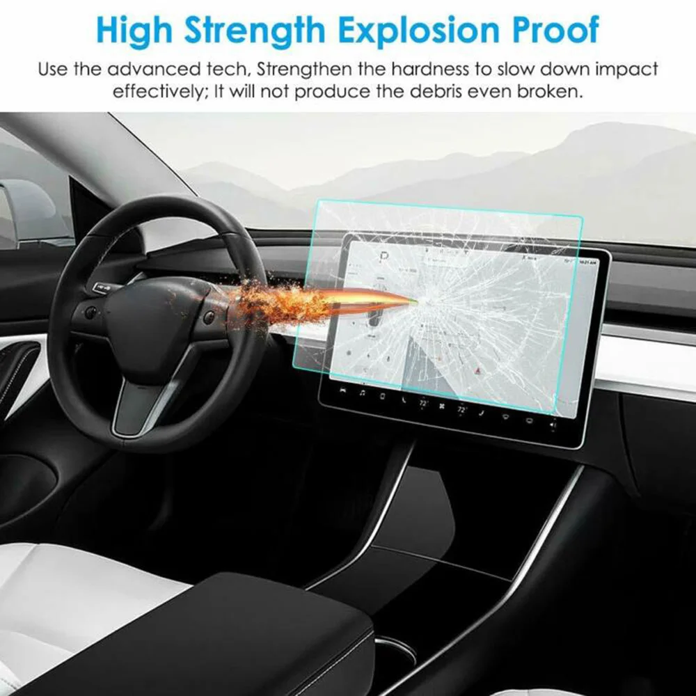 22 9*35 см Закаленное стекло Автомобильная навигационная Передняя пленка HD Blu Ray