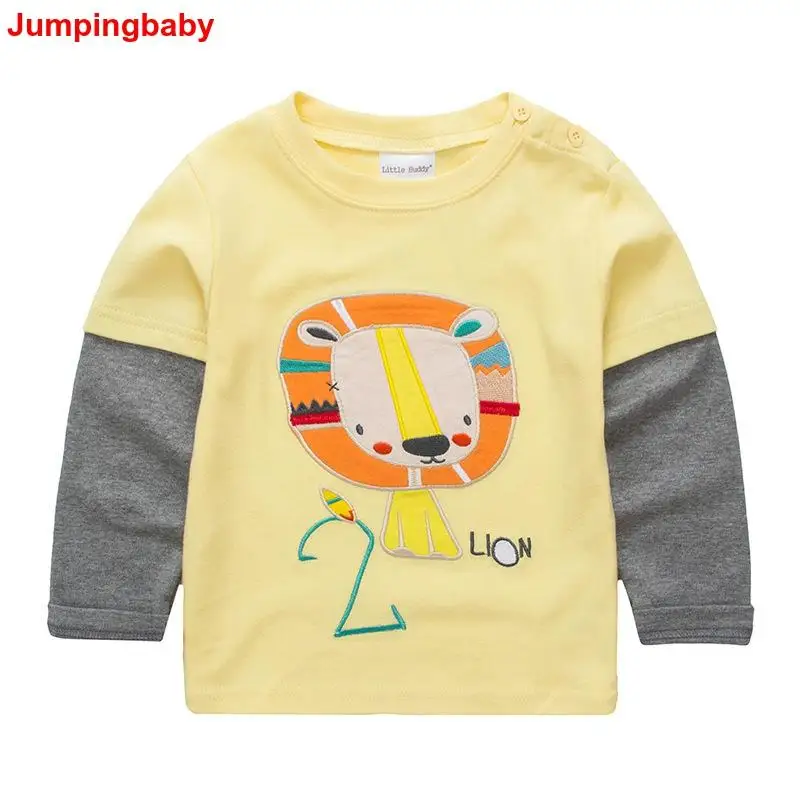 Детская футболка, одежда, футболка для мальчиков, Camisetas, топы с длинными рукавами с изображением животных для девочек, vetement enfant fille Garcon Baby Roupas Menino