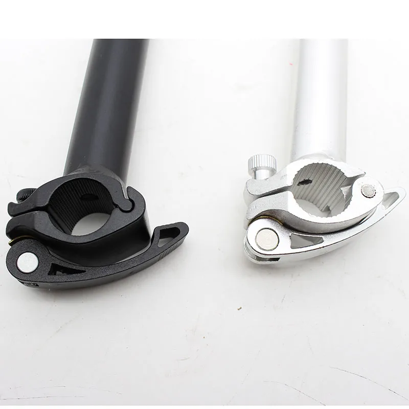 Guidon de vélo pliable 25 4 mm Potence creuse en alliage d'aluminium SP8 modifiée double tige noire peut être facilement installée pour s'adapter à tous les tracas (Noir
