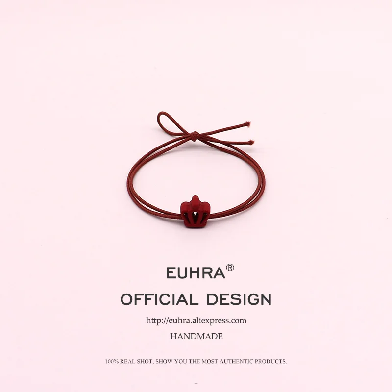 EUHRA 10 цветов ананас пентаграмма Звезда Корона для женщин эластичные резинки для волос Детские резинки высокая эластичность - Цвет: Crown -1