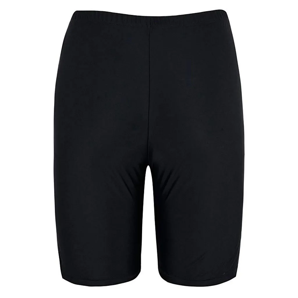 Women Sport Sunscreen Elastic Bathing Bottom Skinny Capris Swim Shorts Trunks Swimming pants 2019 new Brazilian Biquinis Set
