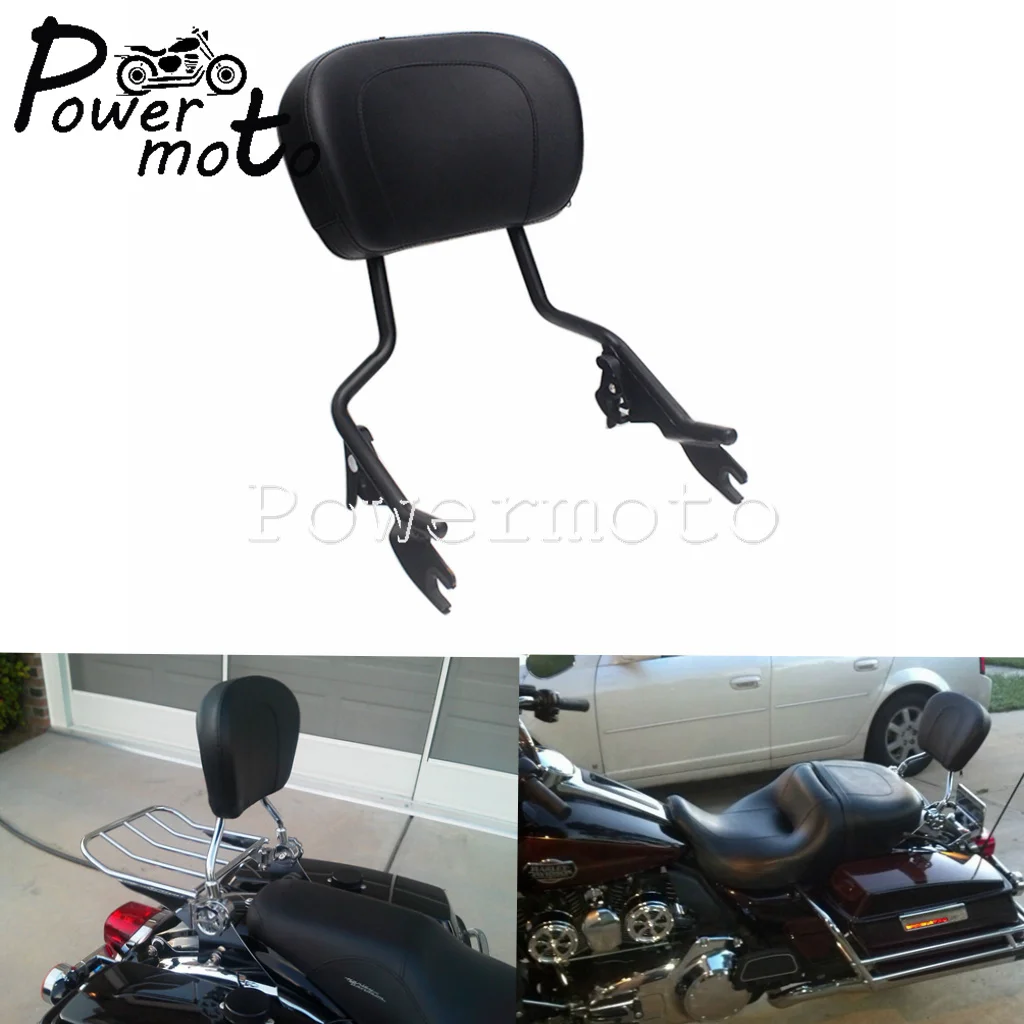 Черная багажная стойка для мотоцикла Sissybar спинка Harley Touring Street Glide Special FLHXS FLHXSE FLTR