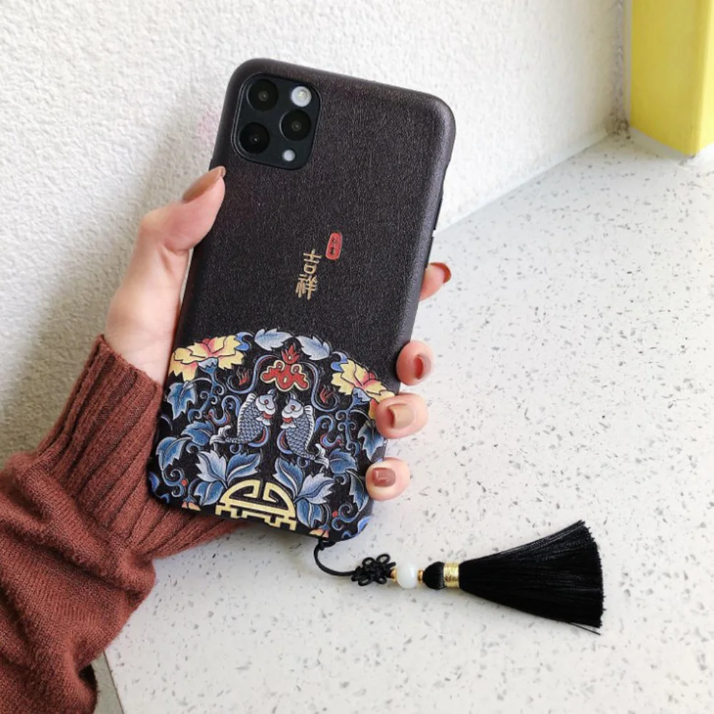 Чехол в китайском стиле для Apple iPhone X XR XS 8 7 6 6S Plus 11 pro Max|Бамперы| |