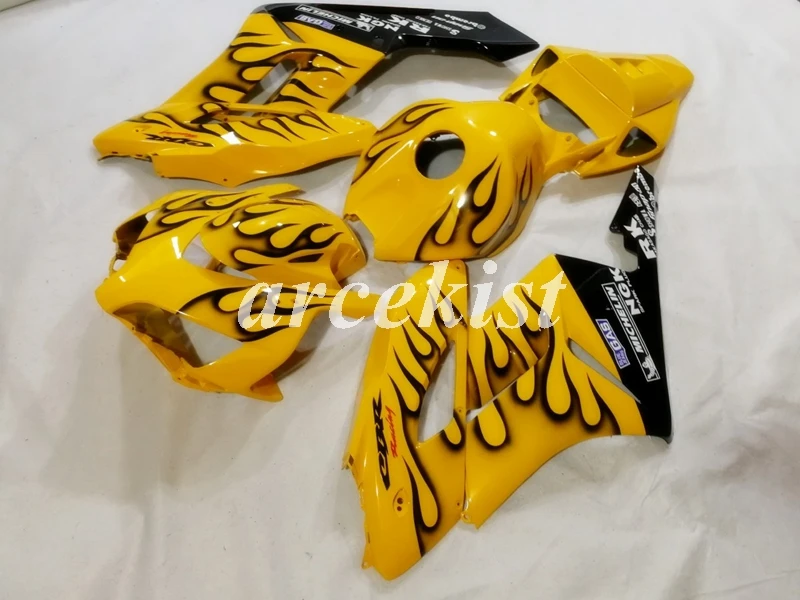 

4 Gifts New ABS Bodywork fairing kit Fit for Honda CBR1000RR 04 05 fairings set CBR 1000 RR 2004 2005 Custom yellow black Flame