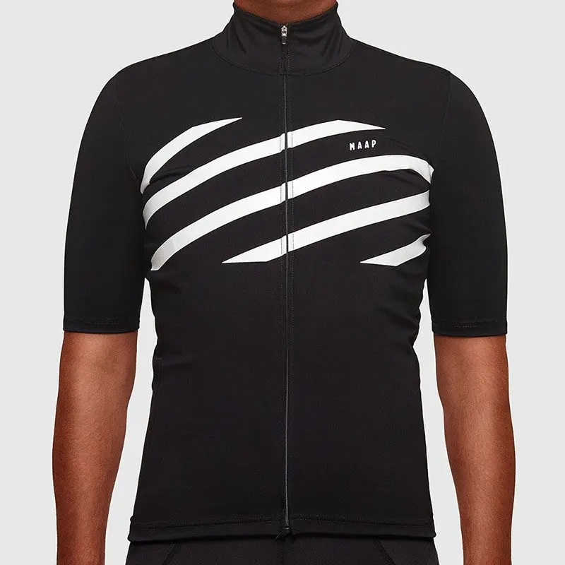9 White short sleeve jersey Men's Breathable bicycle Jersey Pro racing team road bike MTB cycling wear maglia Ciclismo - Цвет: 9