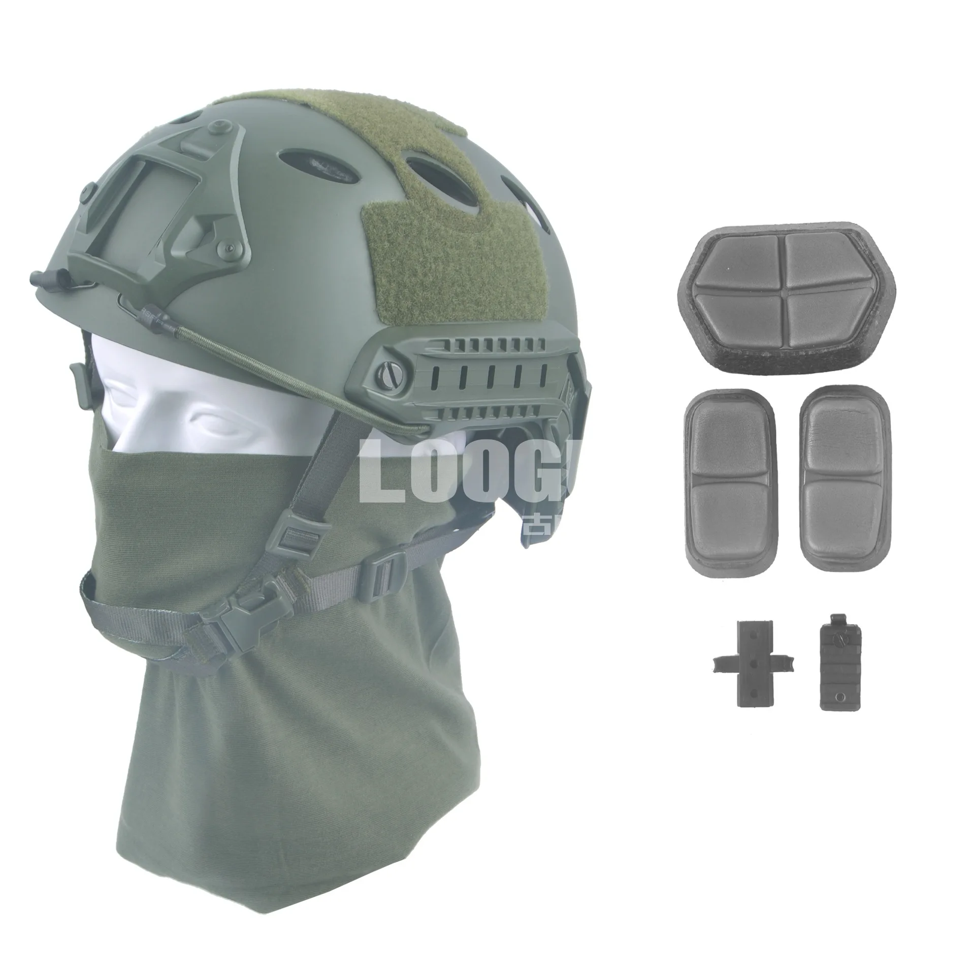 

Military Tactical Helmet Solid Color Fast Standard PJ-Field Operations CS Riding Climbing Mountain Climbing Outdoor Helmet