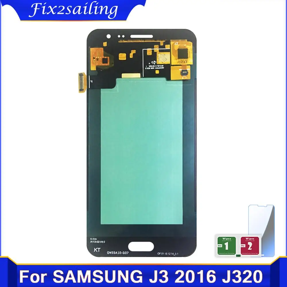 Супер AMOLED для Samsung Galaxy J3 2016 J320 J320F J320H J320M J320FN ЖК дисплей сенсорный экран в сборе