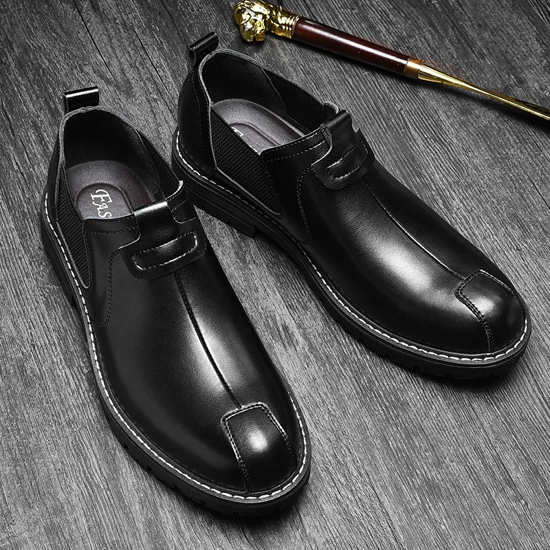 New Arrival Retro Bullock Design Men Classic Business Formal Shoes Pointed Toe leather shoes Men Oxford Dress Shoes - Image 6