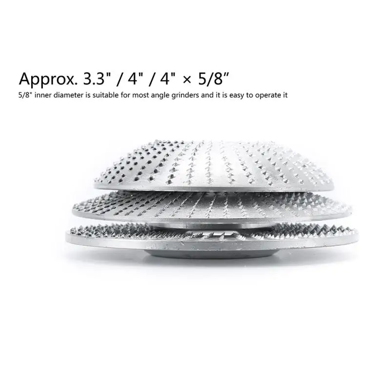 100x16mm Carbide Wood Grinding Wheel Carving Sanding Disc Woodworking Abrasive Tools For Wooden Angle Grinding Polishing Wheel