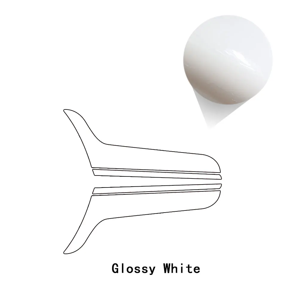 Car Styling Hood Decal Bonnet Stripe Vinyl Stickers for Mini Cooper Countryman Clubman Paceman Coupe R60 R56 R57 F55 F56 F60 R55 - Color Name: Glossy White