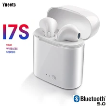 I7s TWS Близнецы беспроводные наушники Bluetooth стерео гарнитура наушники с микрофоном Набор для iPhone samsung Xiaomi huawei