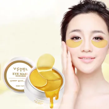 

Golden Eye Mask Remove Dark Circle Bags Gel Eyes Masks Hydrogel Patches Fine Lines Sleep Patch Korean For Women Skin Face Care M
