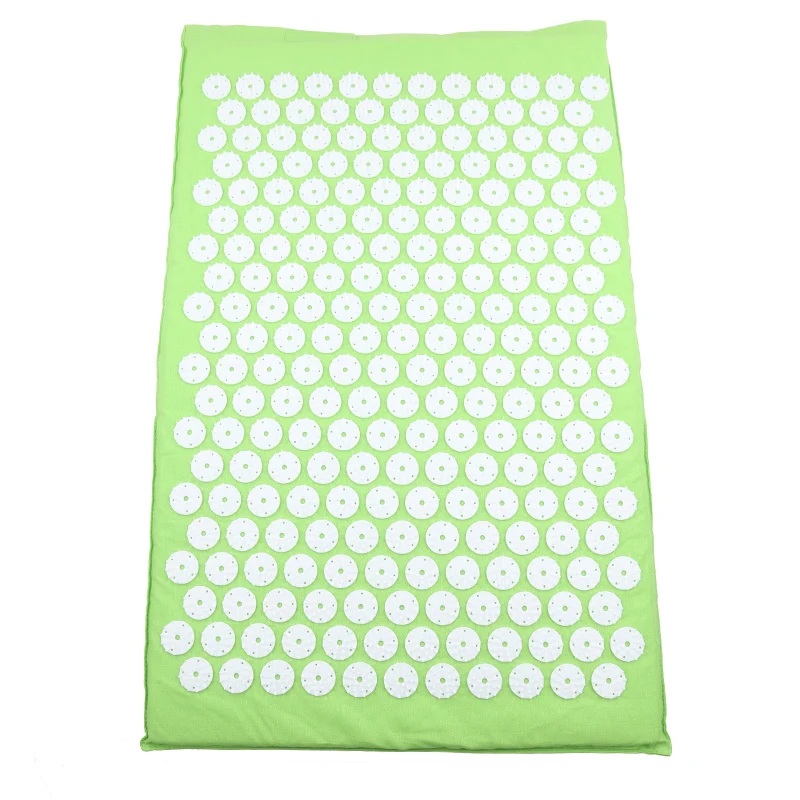 Light Green pad only Массажная подушка, массажный коврик для йоги, акупрессура, облегчающий стресс, боль в спине, шип, коврик для акупунктурного массажа, коврик для йоги - Цвет: Light Green pad only