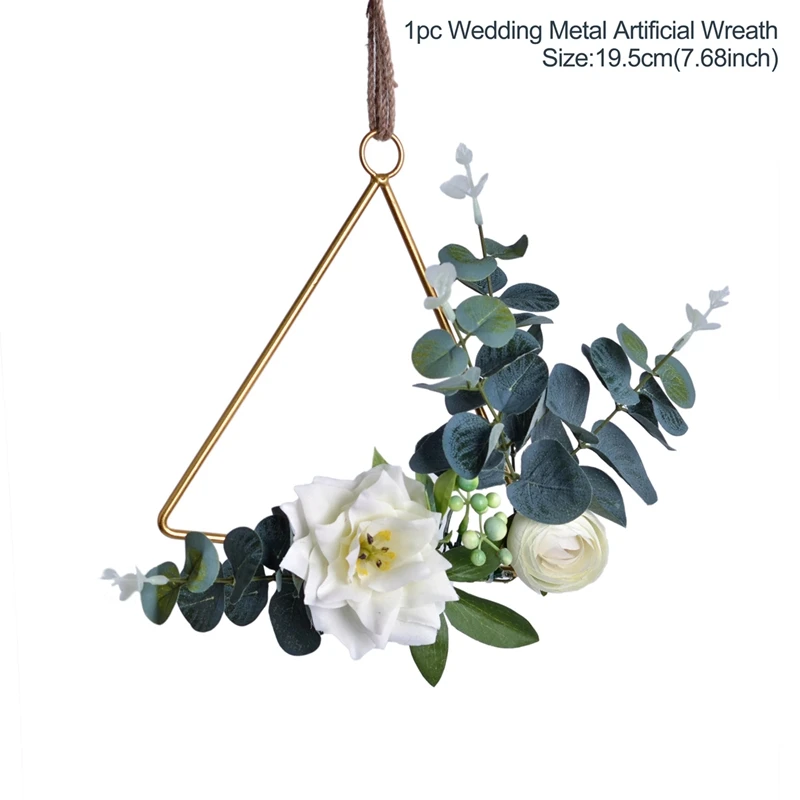 Metal Wreath 3 Frigg, металлический венок, украшения, свадебная гирлянда, на стену, для свадебной двери, Настенный декор, Свадебный фотостенд, реквизит, свадебные сувениры - Цвет: Metal Wreath 3