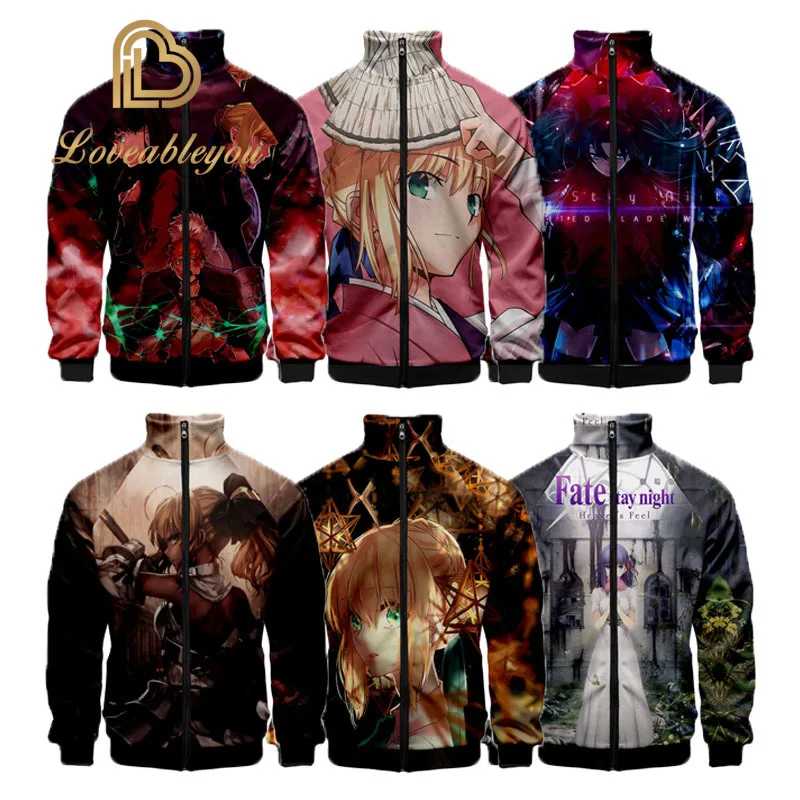 

3d Stand Collar Print Anime Cartoon Fashion Men Women Zipper Jackets Long Sleeve Zip Up 3D Sweatshirt Tops