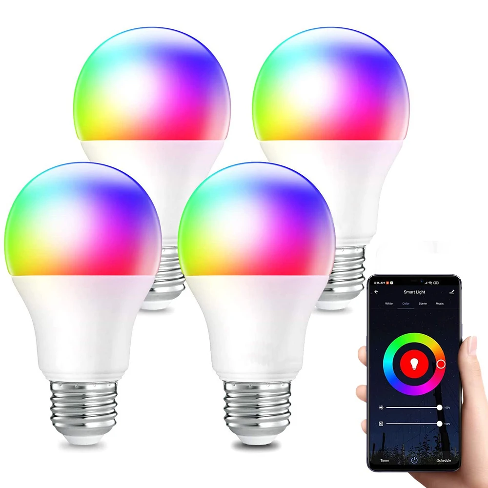 

Led Lamp Smart Bulb E27 B22 Led Smartlight 9W 10W Bombillas Led Bluetooth RGB Smart Home life Dimmable Decorative Bluetooth