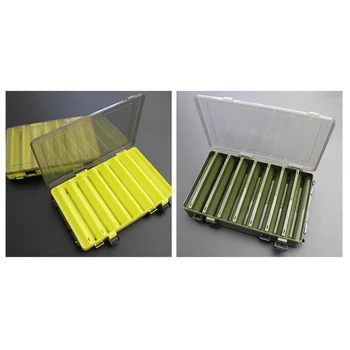 

2pcs Fishing Lure Box Double Sided Tackle Box Fishing Lure Egi Squid Jig Pesca Accessories Box Minnows Bait Fishing Tackle Conta