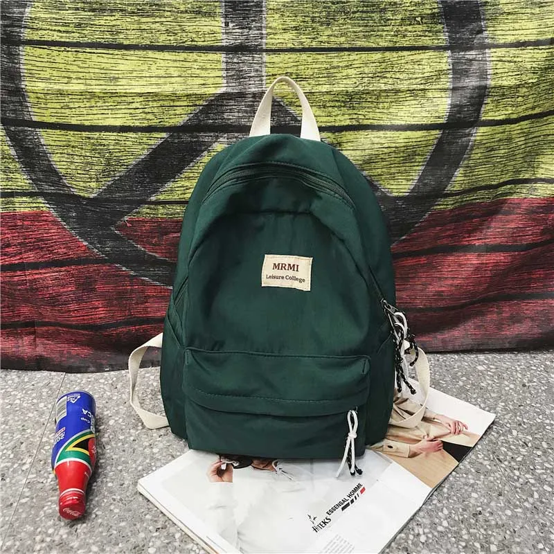 atinfor Women Backpack Travel Retro Waterproof Canvas Nylon Backpack School Bags for Teenagers Girls Bookbag Mochilas 3