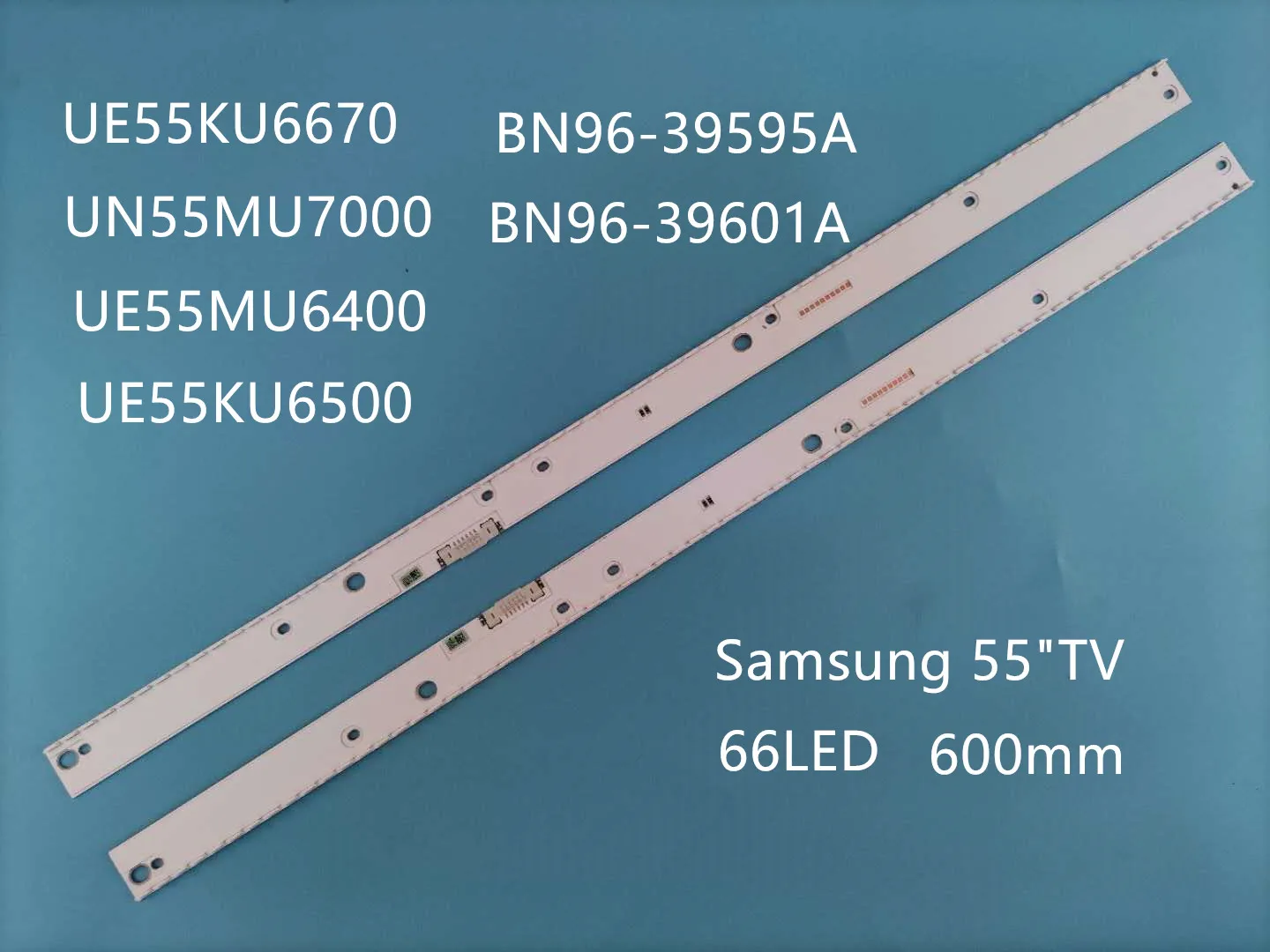 New 2PCS LED backlight strip for Samsung UE55KU6670 UN55MU7000 UE55MU6400 UE55KU6500 BN96-39595A 39596A BN96-39601A 39602A