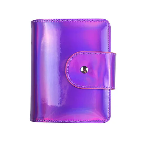 Purple Finger Angel 20 слотов ПУ ногтей штамповки пластины Чехол Радуга/фиолетовый/розовый 6X12 см шаблон для ногтей Органайзер держатель для хранения сумка# FJH16 - Цвет: Purple