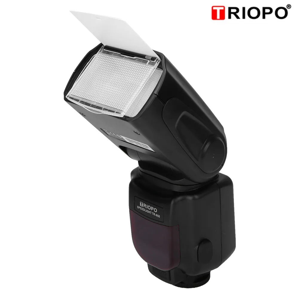 Triopo TR 950 универсасветильник Вспышка Speedlite для Nikon Canon 650D 550D 450D 1100D 60D 7D 5D DSLR камер