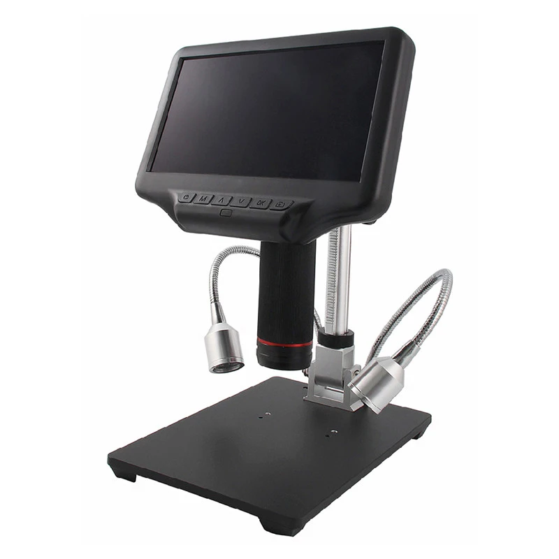 AD407 3D HDMI Цифровые микроскопы 7 дюймов Экран электронные пайки микроскоп для ремонта телефона с регулируемой подставкой
