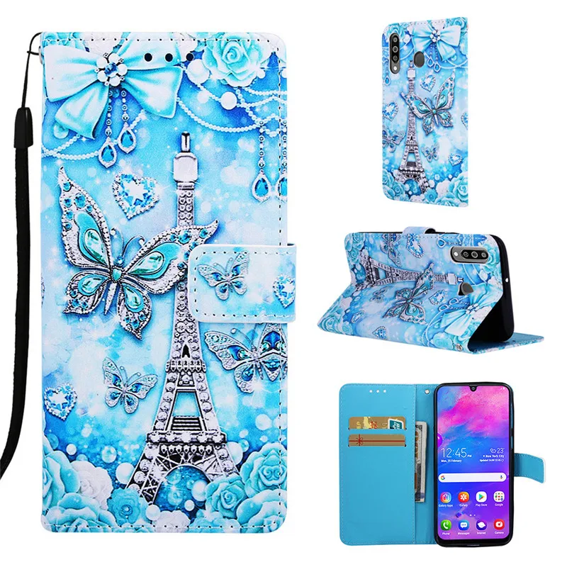 Wekays чехол для samsung A10e A20e A40s Мультфильм кожаный флип Fundas чехол для samsung Galaxy A10E A20E A40S чехол для телефона