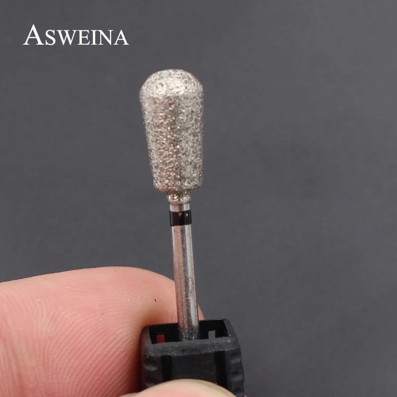 ASWEINA, стиль, 1 шт., черный бриллиант, сверло для ногтей, профессиональный Электрический маникюр, дрель, принадлежности для аппаратной обработки, электрическая пилка для ногтей