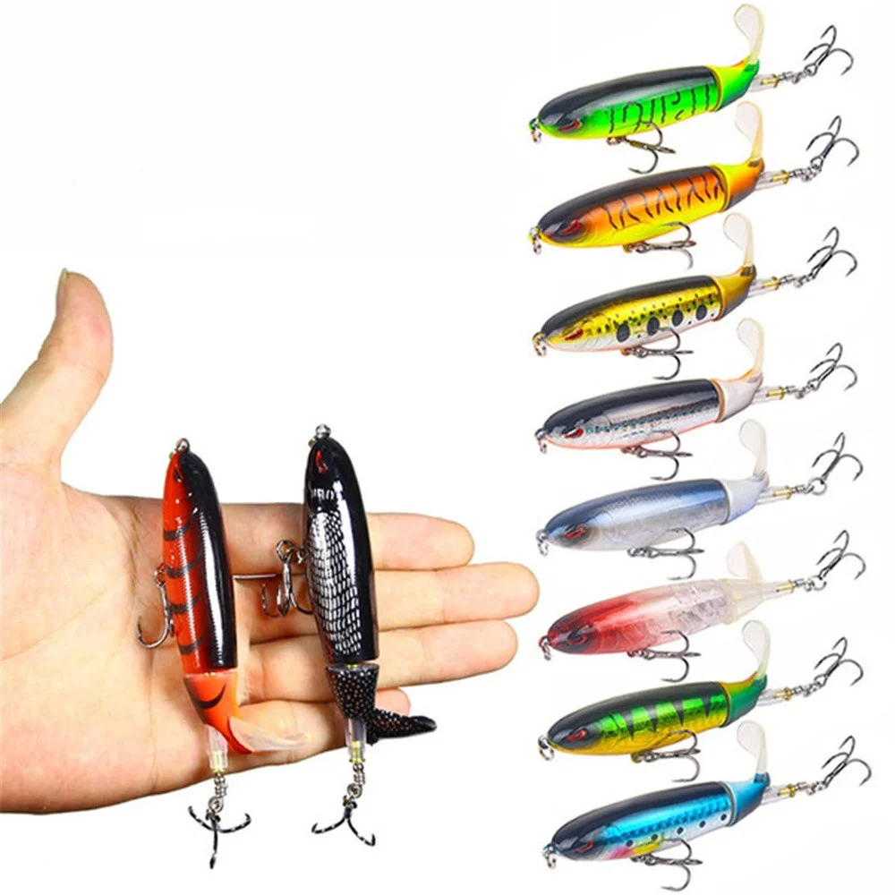 1 шт. пропеллер трактор приманка для рыбной ловли 9 см 13 г Whopper Popper Topwater