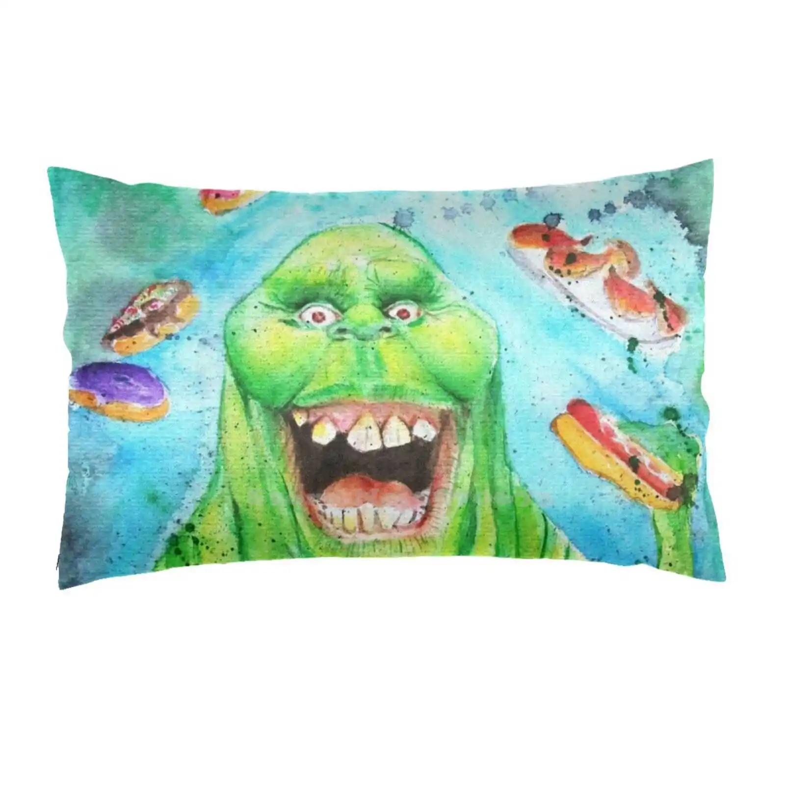 Slimer Ghostbusters Cuscini Decorativi Per Biancheria Da Letto Copriletti Ghostbusters Slimer Ghost Bill Murray Horror Muslimay