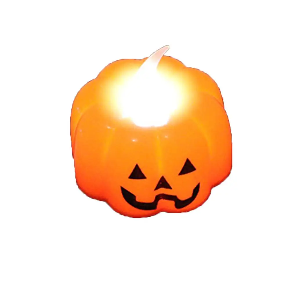 Ночник электронный Тыква светодиодный легкий беспламенный электронный украшение свечей для бара вечеринка на Хэллоуин 12 шт