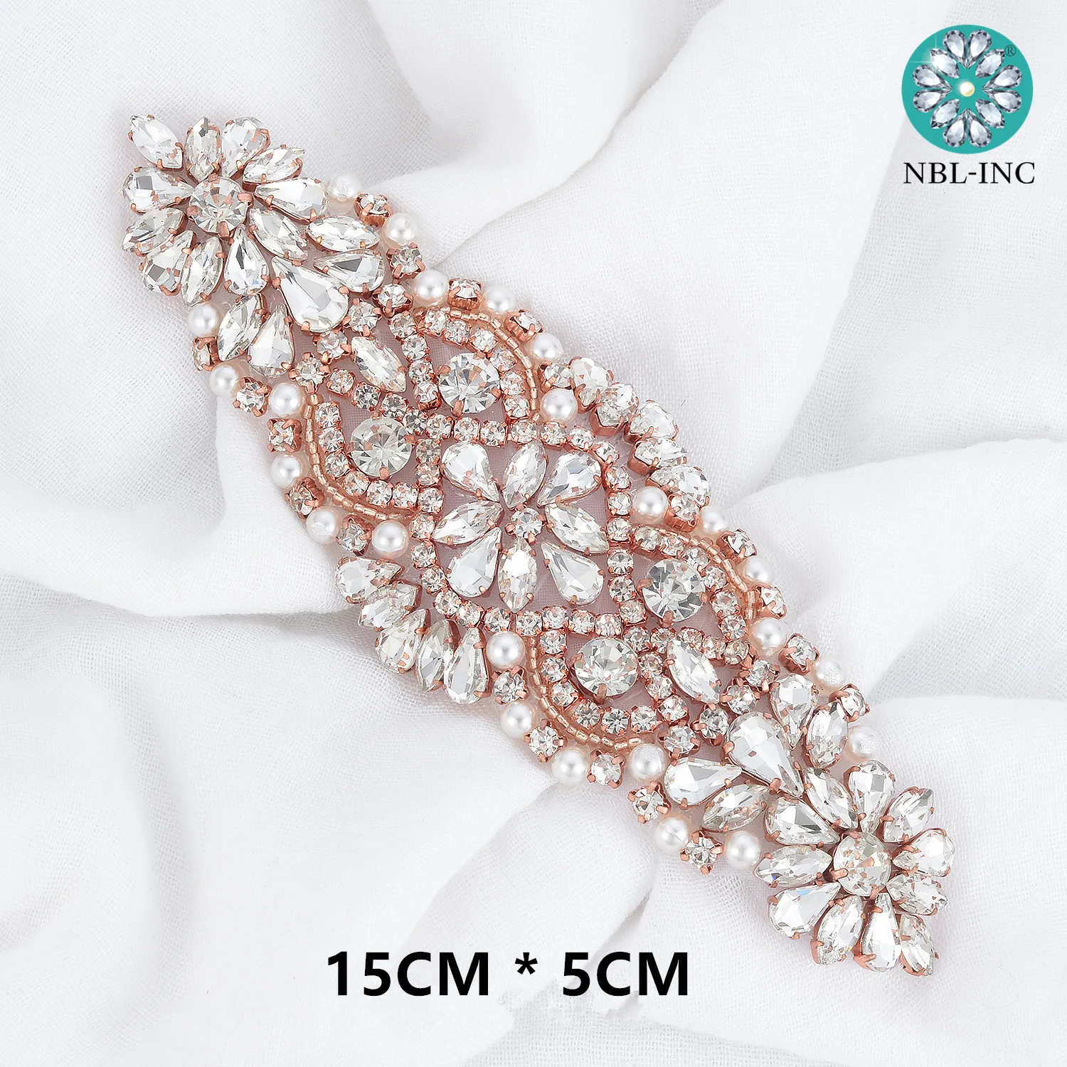slim fit dress slacks Rosegold and silver bridal belt main image 0