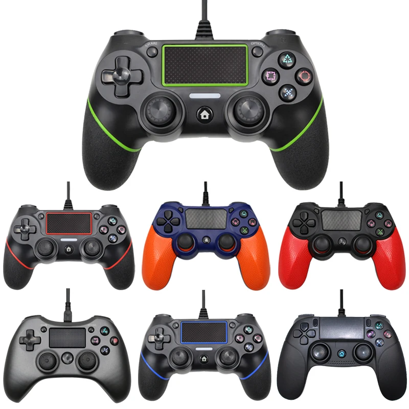 

Wired USB Controller For PS4 Console With 2.2M Cable For PS3 Console For Playstation For Dualshock 4 vibration Gamepad