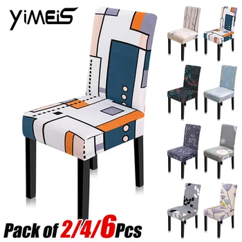 

Printing Stretch Chair Cover Big Elastic Seat Chair Covers Painting Slipcovers Restaurant Banquet Hotel Home Decoration