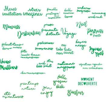 

French Words and Phrases Metal Cutting Dies Scrapbooking Album Paper DIY Card decoration Craft Embossing Die Cuts 2019 New