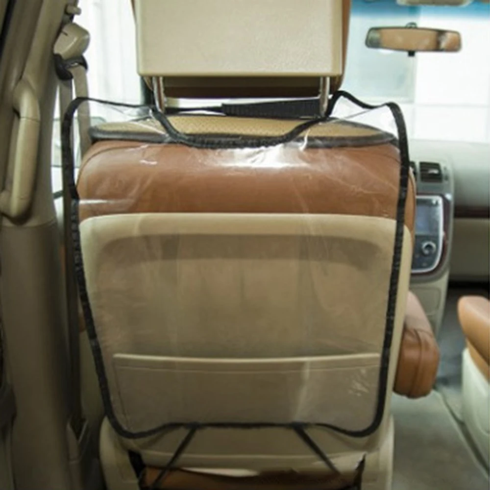 

Car Seat Back Cover Protector Vehicle Trash Can Garbage Rubbish Case Auto Seat Hanging Bags Anti kick mat for Kids Child
