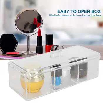 

Transparent Cotton Swab Storage Box Makeup Cotton Cosmetic Tool Organizer Container Makeup Tool Organizer
