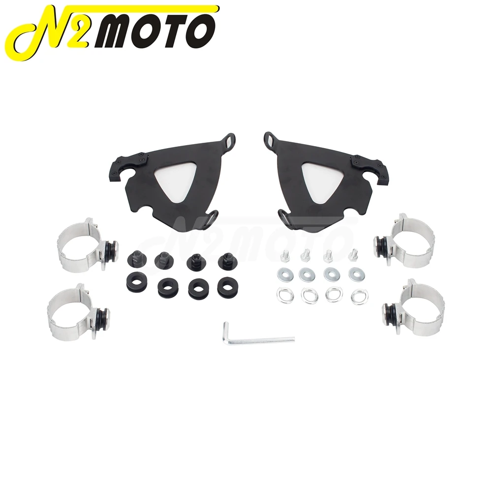 1 Set Motorcycle Detachable Head Light Fairing Bolts Motocross CNC Trigger-Lock Mounting Kit For Harley Dyna Wide Glide 2006-17