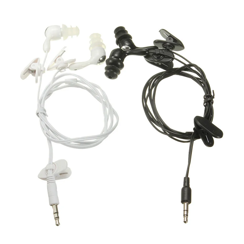 Wired Headphones IPX8 Waterproof Earbuds Headphones Swimming Sport In Ear Earphones 3.5m Sport Waterproof Headphone Portable