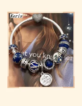 

High Quality Reproduction 1:1 100%925 Pure Silver New Hanging Tag Pattern Beads String Bracelet Free Of Charge