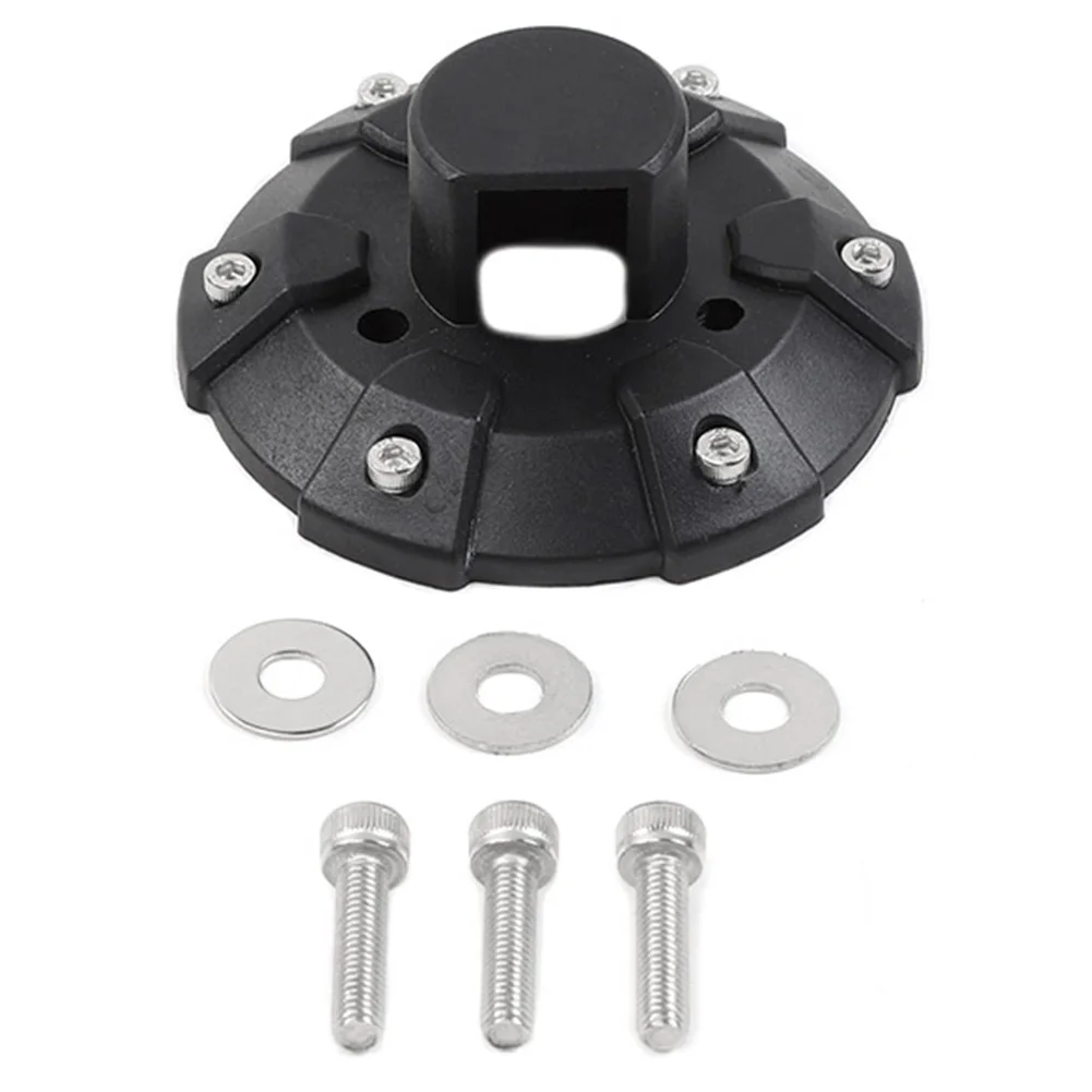 

Exterior Practical Black Car Styling With Screws Durable Radio Antenna Base Cover Trim Easy Install ABS For JK 07-17