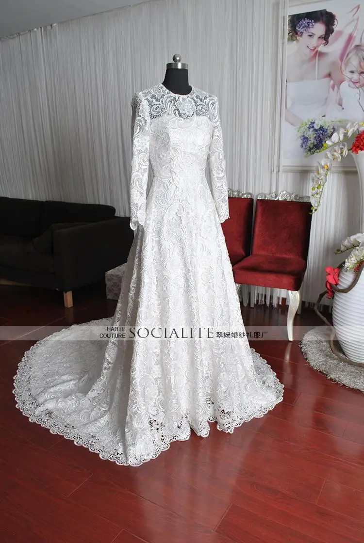 Nieuwe mode modieuze romantische sexy backless vestidos de novia lange mouwen lace 2018 bruidsjurk moeder van de bruid jurken Nieuwe mode modieuze romantische sexy backless vestidos de novia lange mouwen lace 2018 bruidsjurk moeder van de bruid jurken